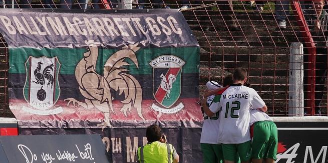 Glentoran celebrations